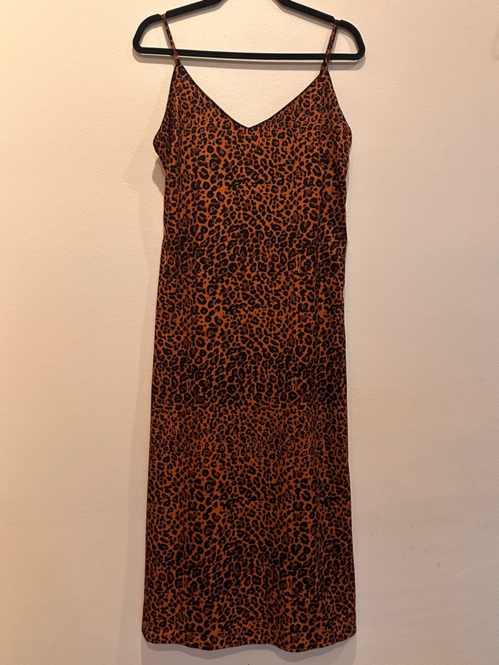 NWT Emory Park Leopard Print Slip Dress in Brown and Black